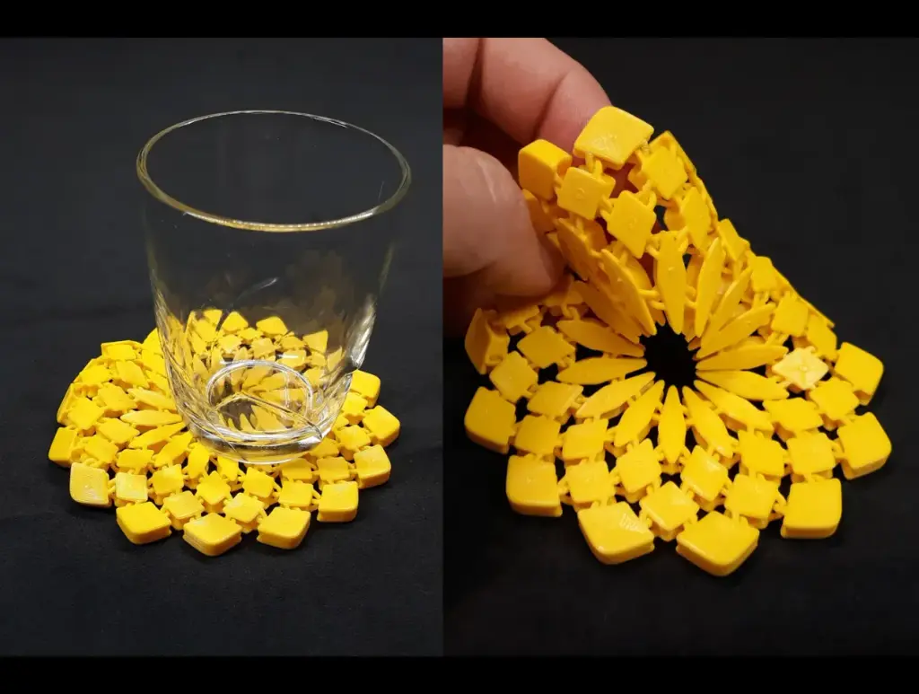 Sunflower-Fabric-Coaster